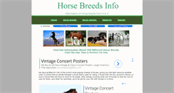 Desktop Screenshot of horsebreedsinfo.com