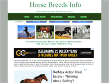 Tablet Screenshot of horsebreedsinfo.com